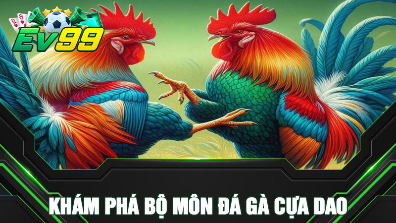 Khám phá bộ môn đá gà cựa dao